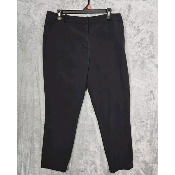 Ellen Tracy  Pants Womens Size 10 Black cuffed inseam 27in - Picture 1 of 10